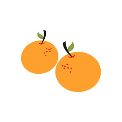 Mandarin chinese orange, Chinese New Year vector illustration elements design, individual vector element design, vector eps