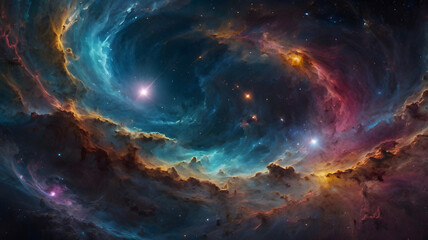 background with space, ai generated