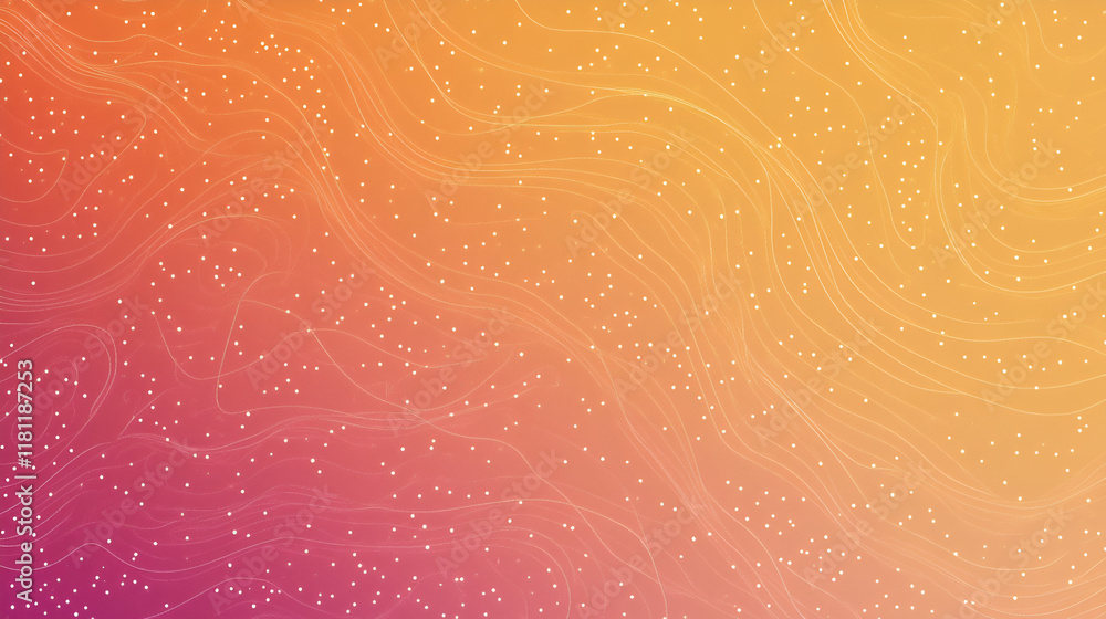 Poster abstract gradient background: a soft and subtle gradient of pink and orange hues, adorned with delic