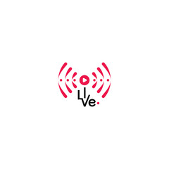 Streaming icons, Sound wave, On-air symbol
