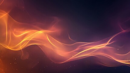 Obraz premium Abstract Orange and Purple Wave Design