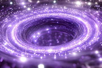 Purple Galaxy Swirls with Sparkling Lights