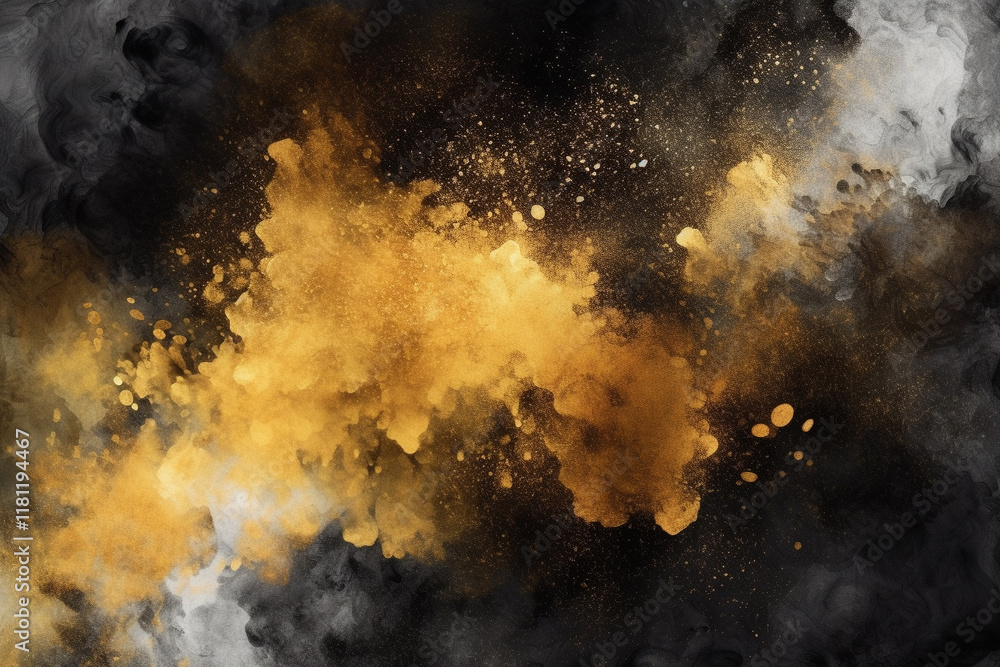 Poster a rough textured and seamless abstract backdrop with a color scheme of gold, gray, and orange, desig