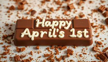chocolate bar with nuts 1st april fool's day