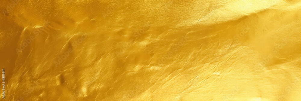 Poster shiny yellow foil texture with a smooth surface ideal for creative projects and backgrounds in graph
