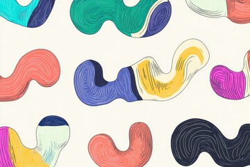 Concentric Patterns in Warm Lighting Style Art