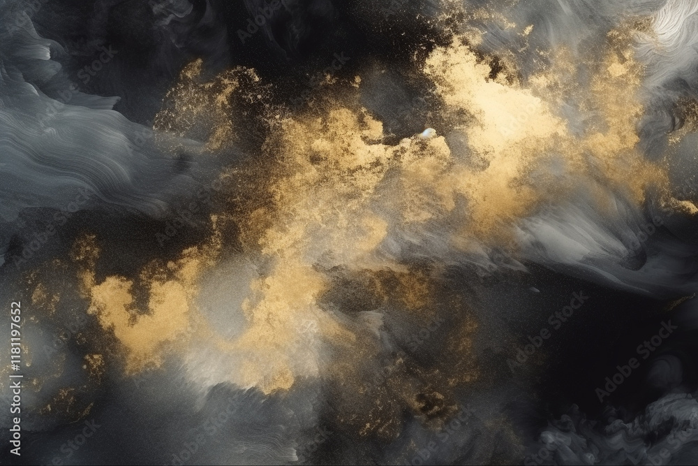 Poster a rough textured and seamless abstract backdrop with a color scheme of gold, gray, and orange, desig