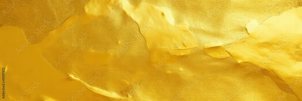 Poster shiny yellow gold foil texture with light reflections and smooth surface for creative backgrounds an
