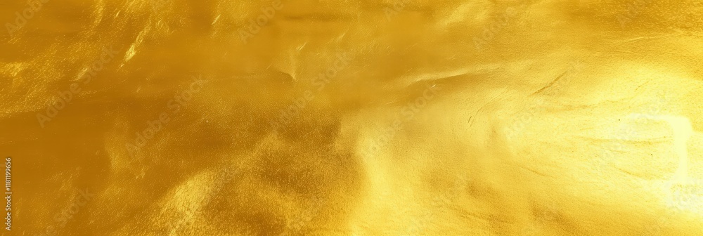 Poster shiny gold foil background with smooth texture suitable for design and artistic projects in various 