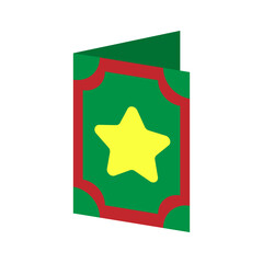 Christmas Card with Star Decoration