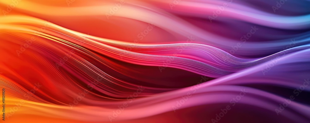 Poster scenery abstract background concept. vibrant wave patterns in warm hues create an abstract, dynamic 