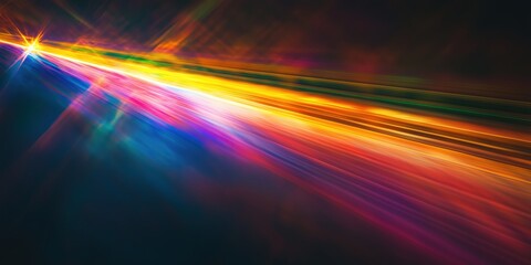 Vibrant abstract light streaks creating a dynamic visual effect