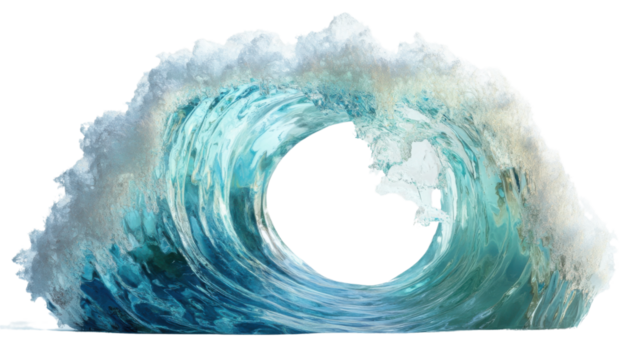 Ocean wave transparent background