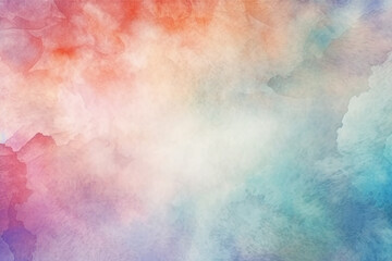 Fototapeta premium Abstract Watercolor Background A colorful abstract image featuring shades of blue, green, red, and purple. abstract painting background or texture marble texture 