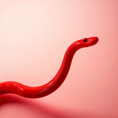 Fototapeta premium Bright Neon Snake. Year Of The Sanke. Colorful