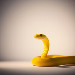 Fototapeta premium Bright Neon Snake. Year Of The Sanke. Colorful