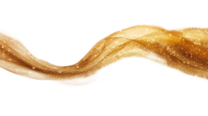 Stormy sand clouds with air waves on transparent background