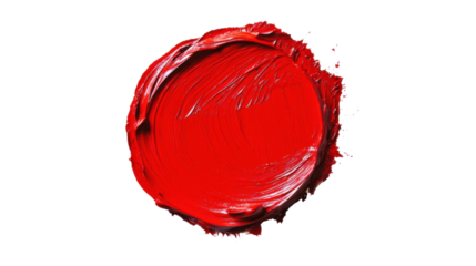Abstract paint circle transparent background