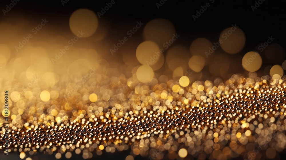 Poster gold abstract background idea. a mesmerizing close-up of shimmering golden particles creating a drea