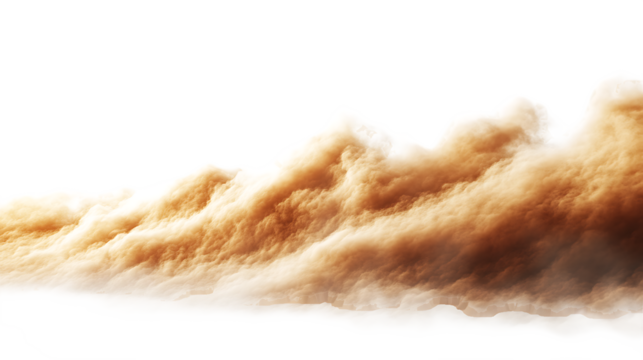 Sand flying explosion, Golden grain wave explode. Abstract cloud fly. Yellow colored sand splash throwing in Air. on transparent background