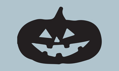 pumpkin fall Halloween silhouette vector illustration-pumpkin fall T-shirt design, Vector typography for posters, stickers, Cutting Cricut and Silhouette,  file, banner, card Templet, flyer and