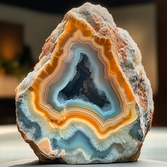 Obraz premium aesthetic image of a mineral stone. AI generated 