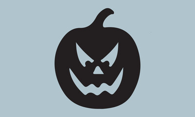 pumpkin fall Halloween silhouette vector illustration-pumpkin fall T-shirt design, Vector typography for posters, stickers, Cutting Cricut and Silhouette,  file, banner, card Templet, flyer and