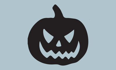 pumpkin fall Halloween silhouette vector illustration-pumpkin fall T-shirt design, Vector typography for posters, stickers, Cutting Cricut and Silhouette,  file, banner, card Templet, flyer and