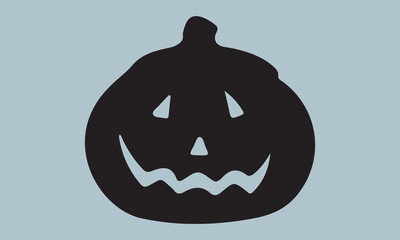 pumpkin fall Halloween silhouette vector illustration-pumpkin fall T-shirt design, Vector typography for posters, stickers, Cutting Cricut and Silhouette,  file, banner, card Templet, flyer and