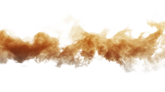 Sandstorm. Dust cloud or sand with flying small particles or stones. isolated on transparent background - Powered by Adobe