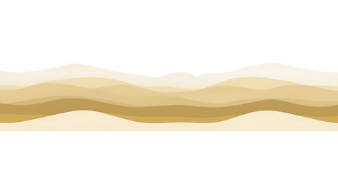 Abstract gold desert landscape, wavy hills, background design, website banner.