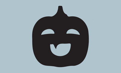 pumpkin fall Halloween silhouette vector illustration-pumpkin fall T-shirt design, Vector typography for posters, stickers, Cutting Cricut and Silhouette,  file, banner, card Templet, flyer and