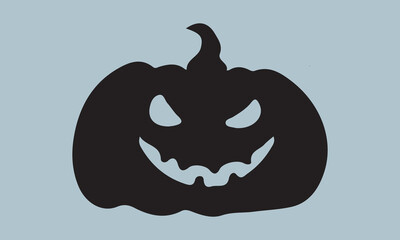 pumpkin fall Halloween silhouette vector illustration-pumpkin fall T-shirt design, Vector typography for posters, stickers, Cutting Cricut and Silhouette,  file, banner, card Templet, flyer and