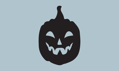 pumpkin fall Halloween silhouette vector illustration-pumpkin fall T-shirt design, Vector typography for posters, stickers, Cutting Cricut and Silhouette,  file, banner, card Templet, flyer and
