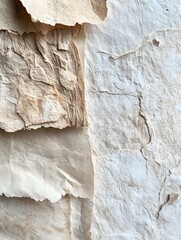 A photo of natural fibers embedded in handmade paper, creating a textured finish.