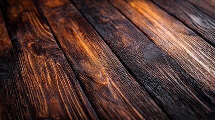 Textured wooden planks with natural patterns and grains