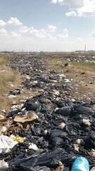 A Depressing Landfill Landscape: Pollution and Waste
