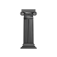 Fototapeta premium Classic column design, symbolizing strength and support.