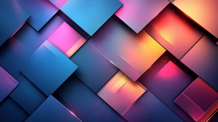 Abstract colorful cube pattern in vibrant 3D design