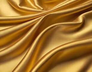 Fototapeta premium gold silk fabric stain shining linen textured background closeup shot