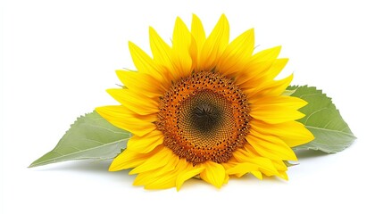 Obraz premium Stunning Sunflower Close-up Displaying Bright Yellow Petals