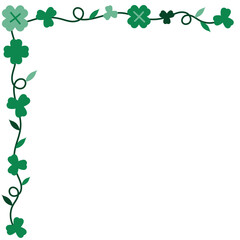 Obraz premium St. Patrick Day Corner Decoration