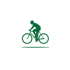 Cyclist Silhouette Logo 