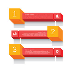 Infographic Step Elements Vector Illustration