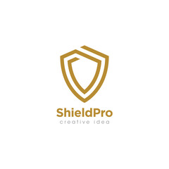 Creative Shield Concept Logo Design Template
