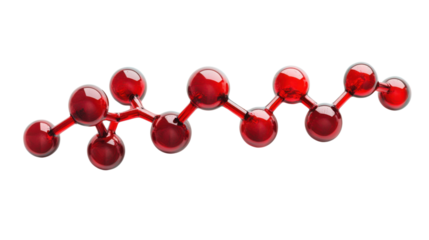 Molecular and DNA model transparent background