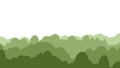 Fototapeta premium Minimalist Green Foliage Illustration