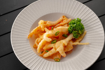 Chinese cuisine, cold mixed chicken feet