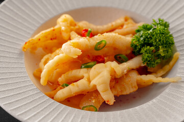 Chinese cuisine, cold mixed chicken feet