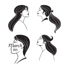 International Women's Day template for advertising, banners, leaflets.